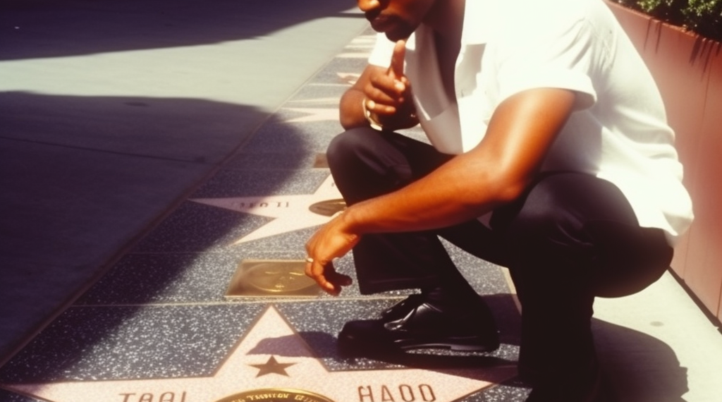 Tupac Shakur received a posthumous star on the Walk of Fame