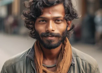An Indian man became a millionaire by begging on the street.