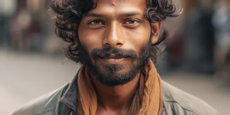 An Indian man became a millionaire by begging on the street.