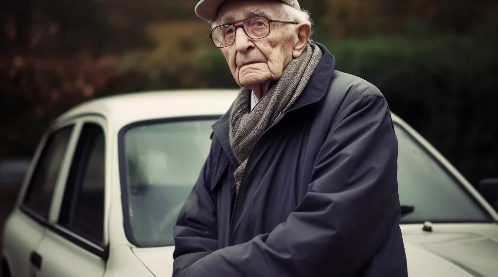 A pensioner mixed up his pedals and left his lover without a leg.