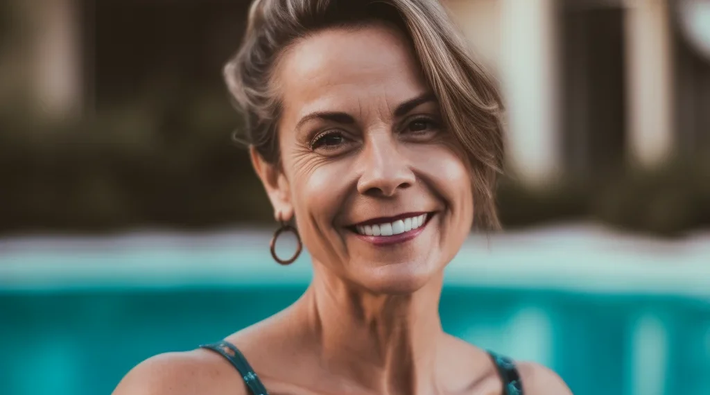 Woman beats up couple at pool for ‘indecent stretching’