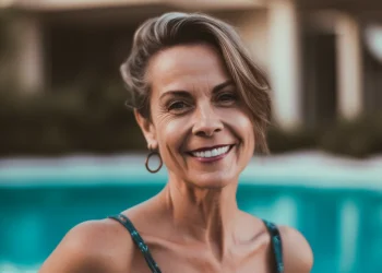 Woman beats up couple at pool for ‘indecent stretching’