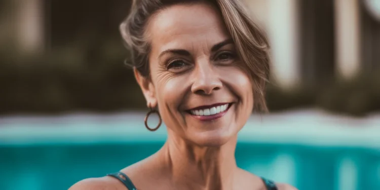 Woman beats up couple at pool for ‘indecent stretching’