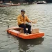 a man on a boat