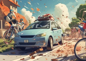 A woman fatally hit two cyclists because of her “uncontrolled defecation”