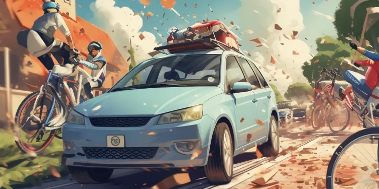 A woman fatally hit two cyclists because of her “uncontrolled defecation”