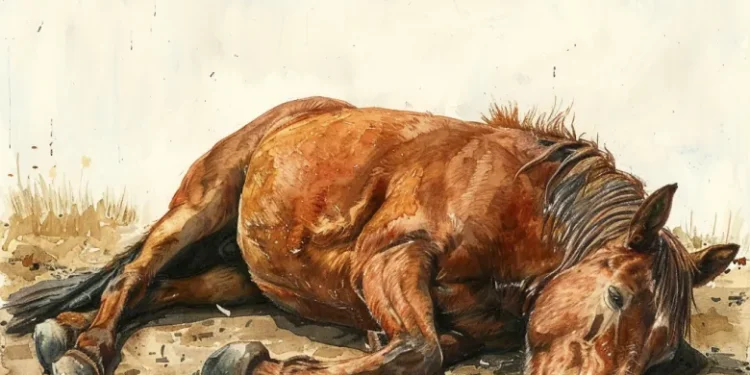 A man accused a former lover of cheating and massacred her favorite horse