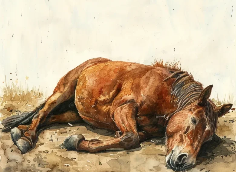 A man accused a former lover of cheating and massacred her favorite horse