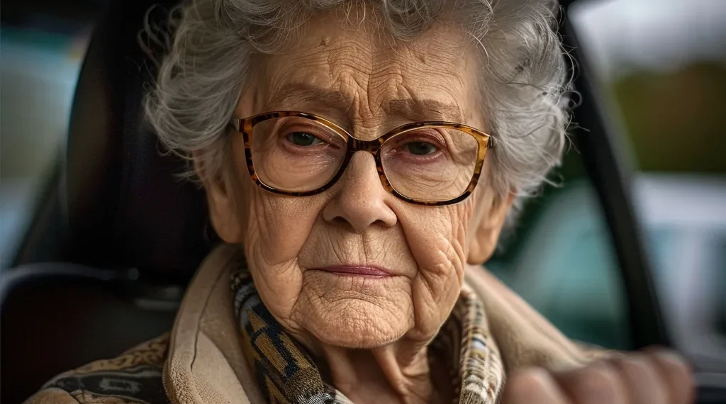 A man stole a car with a blind pensioner.