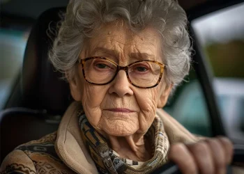 A man stole a car with a blind pensioner.