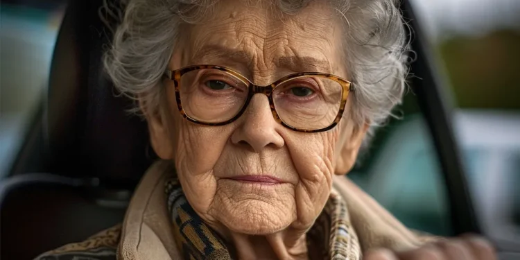 A man stole a car with a blind pensioner.