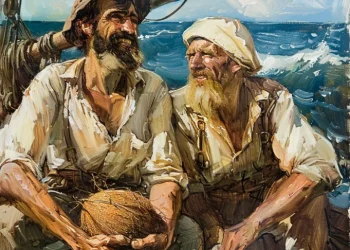 Stranded in the middle of the ocean, sailors fed on coconuts for a week on a desert island