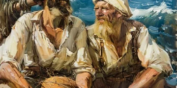 Stranded in the middle of the ocean, sailors fed on coconuts for a week on a desert island