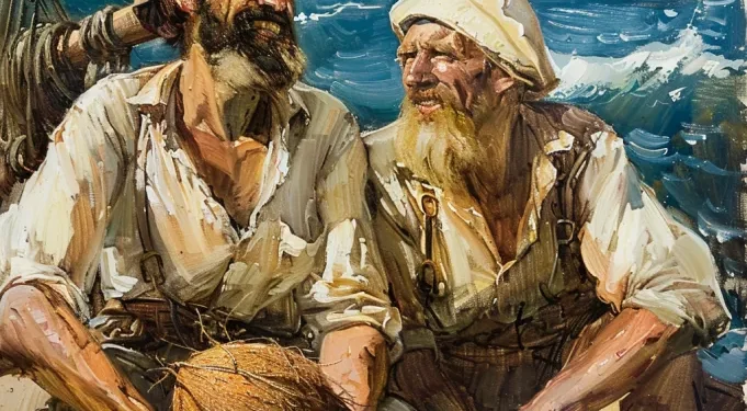 Stranded in the middle of the ocean, sailors fed on coconuts for a week on a desert island